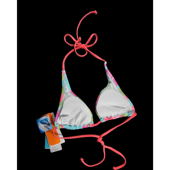 NWT PHAX Maria Bonita Divine Embellished Beaded Triangle Bikini Top Size M - Picture 7 of 8